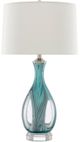 Currey & Company Eudoxia Blue/Off-White Table Lamp-0