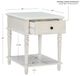 Powell® Pike White Side Table-2
