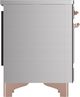 Ilve® Majestic III 36" Stainless Steel Pro Style Induction Range with Triple Glass Door and Copper Trim-4