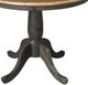 John Thomas Furniture® Dining Essentials Hickory Round Dining Table with Coal Traditional Pedestal Base-2