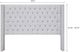 Olliix by Madison Park Grey Queen Amelia Upholstery Headboard-1
