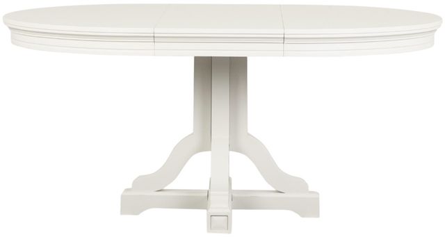 Magnussen Home® Willowbrook Egg Shell White Round Dining Table-3