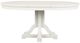 Magnussen Home® Willowbrook Egg Shell White Round Dining Table-3