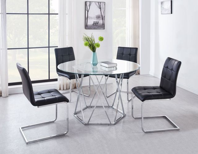 Steve Silver Co. Escondido 5-Piece Black Dining Set-0