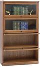 TEI Barrister Burnished Walnut Bookcase-0