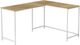 Monarch Specialties Inc. Beige/White L-Shaped Computer Desk-0