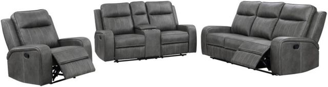 Coaster® Raelynn 3-Piece Gray Manual Reclining Seating Set-0