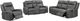 Coaster® Raelynn 3-Piece Gray Manual Reclining Seating Set-0
