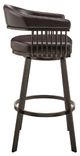 Armen Living Bronson Java Finish Paint 29" Bar Swivel Bar Stool-2