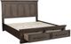 Homelegance® Toulan Distressed Dark Oak Queen Platform Bed-2