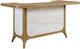 Bernards Tapestry Honeycomb/White Counter Bar Cabinet-3