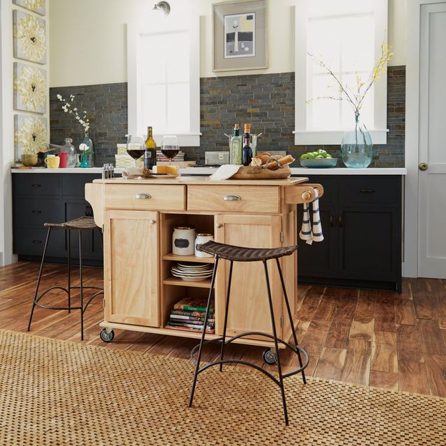 homestyles® General Line Brown Kitchen Cart-2