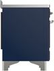 Ilve® Majestic III 48" Midnight Blue Pro Style Induction Range with Triple Glass Door and Chrome Trim-4
