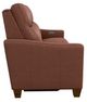 La-Z-Boy® Quinault Chestnut Leather Power Reclining Loveseat with Headrest-3