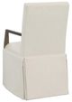 Fairfield® Customizable Entree Dining Straight Short Button Back Skirted Arm Chair-3