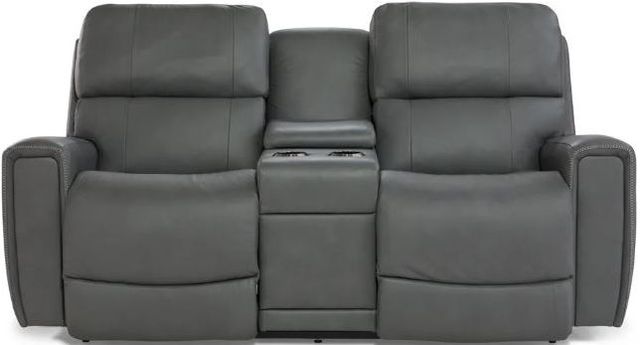 La-Z-Boy® Apollo Cream Power Reclining Loveseat with Console, Headrest, and Lumbar-1
