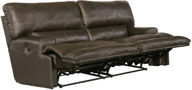 Catnapper® Wembley Steel Leather Lay Flat Reclining Sofa-2