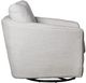 LH Home Feather Baltimo Matte Black/Woven Alabaster Swivel Glider Chair-4
