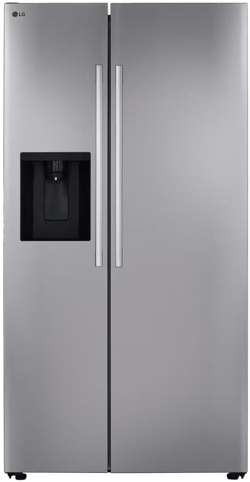 LG 36" 26.6 Cu. Ft. PrintProof™ Stainless Steel Side by Side Refrigerator with Ice/Water Dispenser and Bar Handle Design-0