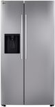 LG 36" 26.6 Cu. Ft. PrintProof™ Stainless Steel Side by Side Refrigerator with Ice/Water Dispenser and Bar Handle Design-0