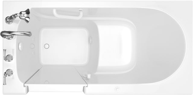 American Standard Value Series White Alcove Walk-In Air Bathtub-2