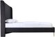Mazin Furniture Estelle Dark Gray Queen Upholstered Platform Bed-2