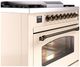 Ilve® Nostalgie II Series 36" Antique White Pro Style Dual Fuel Range-1