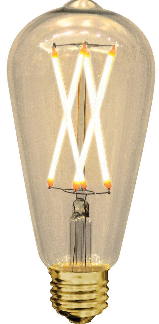 Renwil® Ledon Set of 3 6W Amber Glass Light Bulbs-0