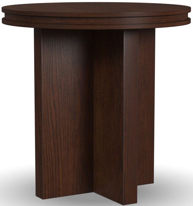 Flexsteel® Waterfall Walnut Round End Table-1