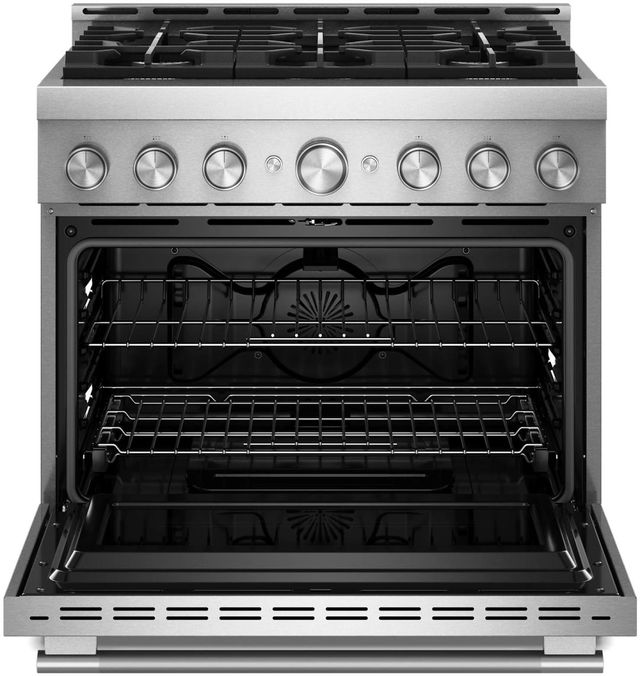 KitchenAid® 36" Stainless Steel 6 Burner Pro Style Gas Range with No Preheat Air Fry Mode-1