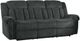 Homelegance® Nutmeg Charcoal Gray Manual Double Reclining Sofa-0