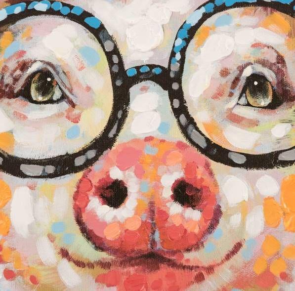 YHD Sophisticated Swine Wall Art-3