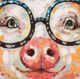 YHD Sophisticated Swine Wall Art-3