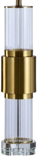 Harp & Finial® Whitlam Brass/Clear Table Lamp-1