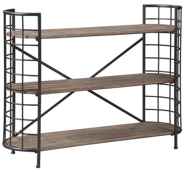 Signature Design by Ashley® Flintley Brown/Gunmetal Bookcase-0