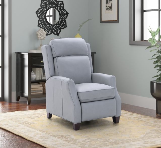 BarcaLounger® Nixon Corbett Chromium Leather Manual Recliner-2