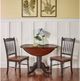 A-America® British Isles Antique Oak Dropleaf Dining Table with Black Base-2