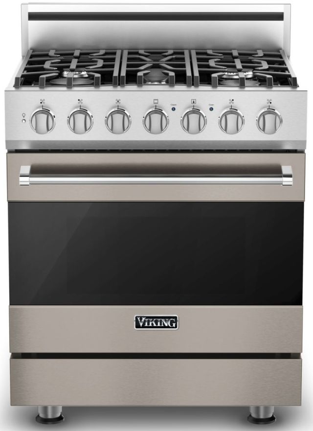 Viking® 3 Series 30" Pacific Grey Pro Style Dual Fuel Natural Gas Range-0