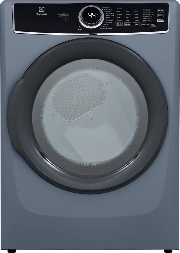 Electrolux 600 Series 8 Cu. Ft. Denim Blue Front Load Perfect Steam™ Gas Dryer with Balanced Dry™ and Instant Refresh-0