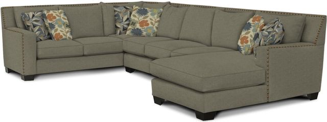 England Furniture Customizable Del Mar Luckenbach 3-Piece Sectional with Nailhead Trim-3