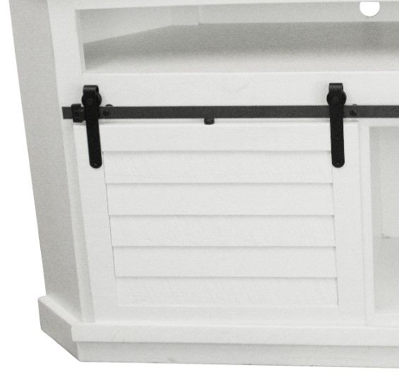 American Heartland Manufacturing Rustic Bower Shutter Corner TV Stand-2