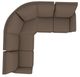 La-Z-Boy® Rigby 3-Piece Mahogany Curved Manual Reclining Sectional-3