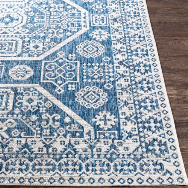 Surya Eagean Navy/Off-White 4'x6' Area Rug-1