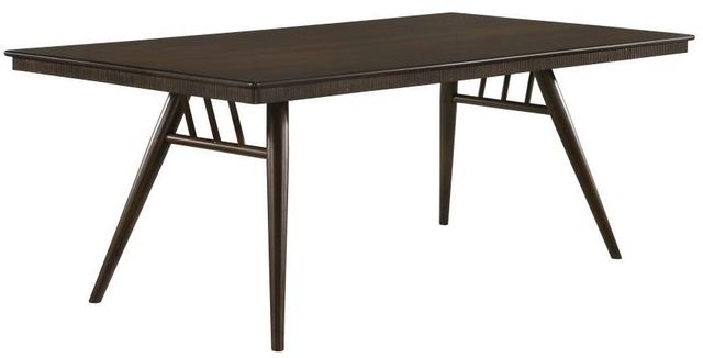 Coaster® Wes 5-Piece Dark Walnut/Gray Dining Table Set-1