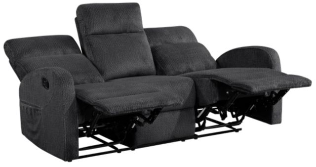 Homelegance® Allen Dark Gray Manual Double Reclining Sofa-3