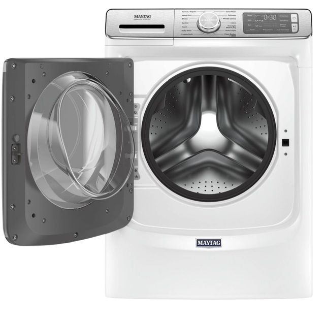 Maytag® 5.0 Cu. Ft. White Front Load Washer-1