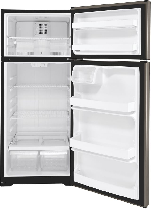 GE® 28 in. 17.5 Cu. Ft. Silver Top Freezer Refrigerator-1