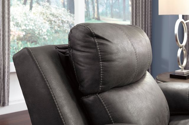 Signature Design by Ashley® Erlangen Midnight Power Recliner with Adjustable Headrest-3