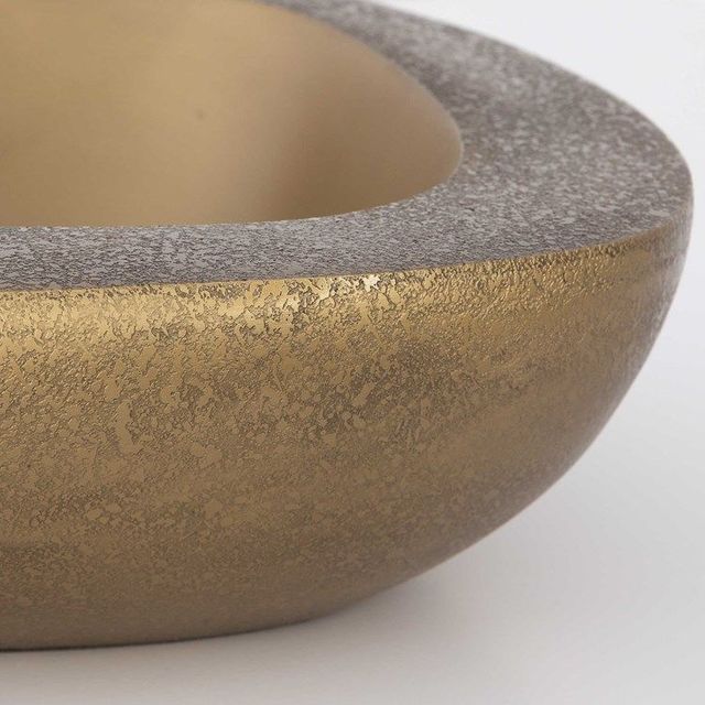 Uttermost® Ovate 2-Piece Antique Brass Bowl Set-3