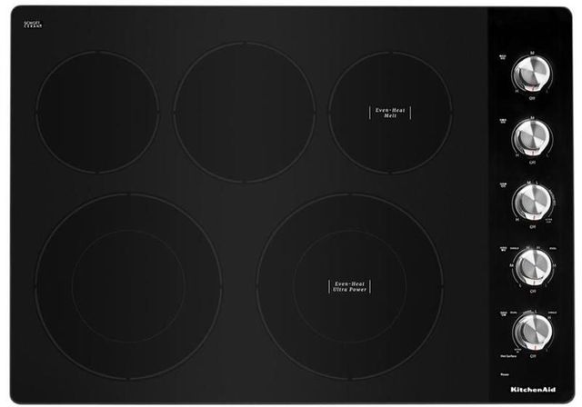 KitchenAid® 30" Stainless Steel Electric Cooktop-0